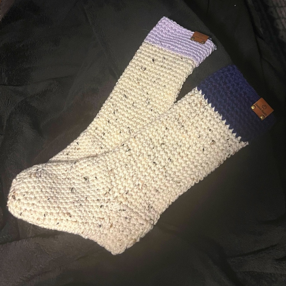 Crochet handmade stockings. Perfect for Christmas! - Picture 2 of 4
